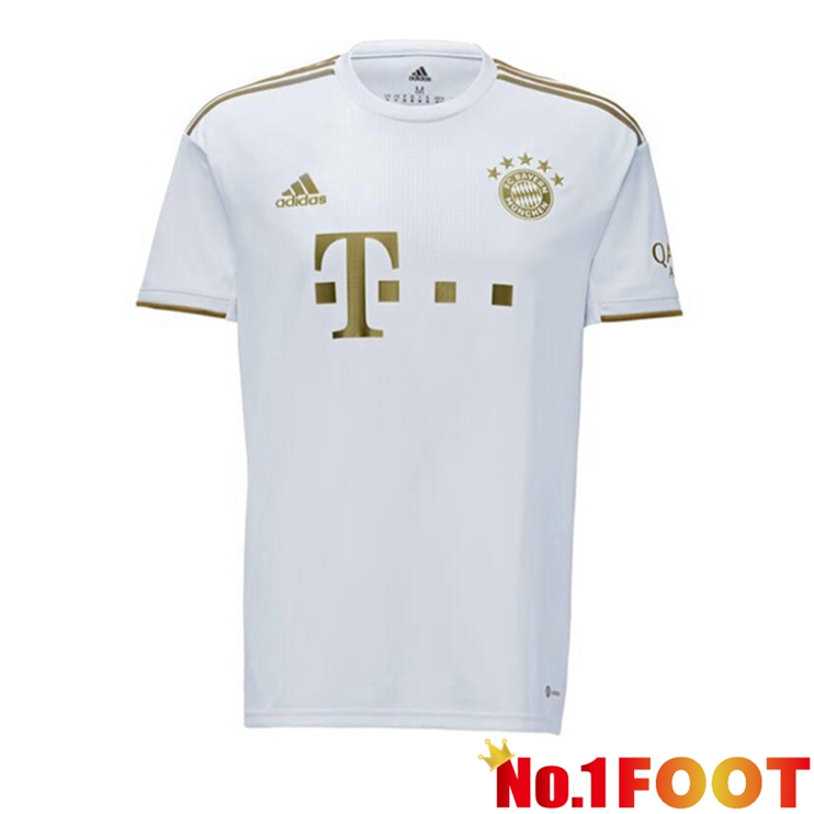 Bayern Munich Football Jerseys Away White 2022-2023