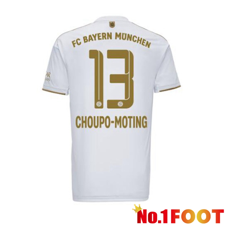 Bayern Munich (Choupo-Moting 13) Football Jerseys Away White 2022-2023