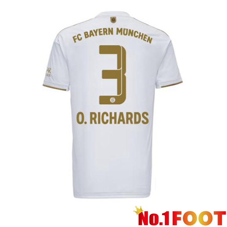 Bayern Munich (O. Richards 3) Football Jerseys Away White 2022-2023