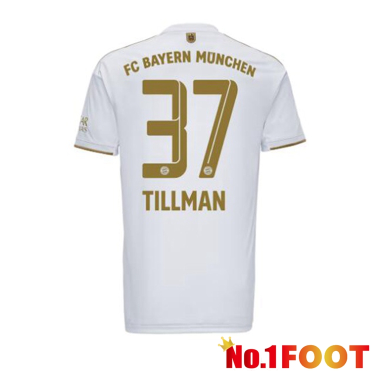 Bayern Munich (Tillman 37) Football Jerseys Away White 2022-2023