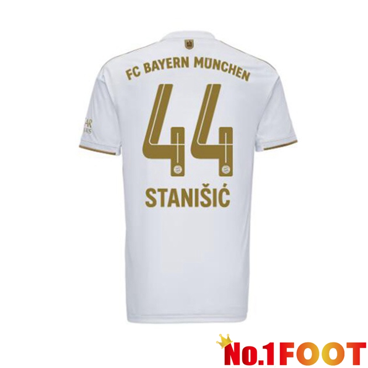 Bayern Munich (Stanišić 44) Football Jerseys Away White 2022-2023