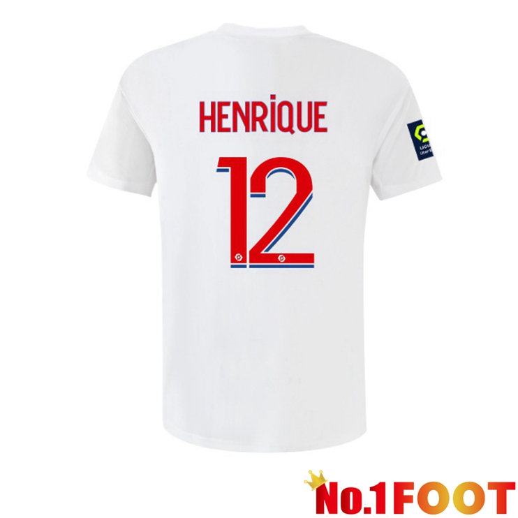 lyon (HENRIQUE 12) Football Jerseys Home White 2022-2023