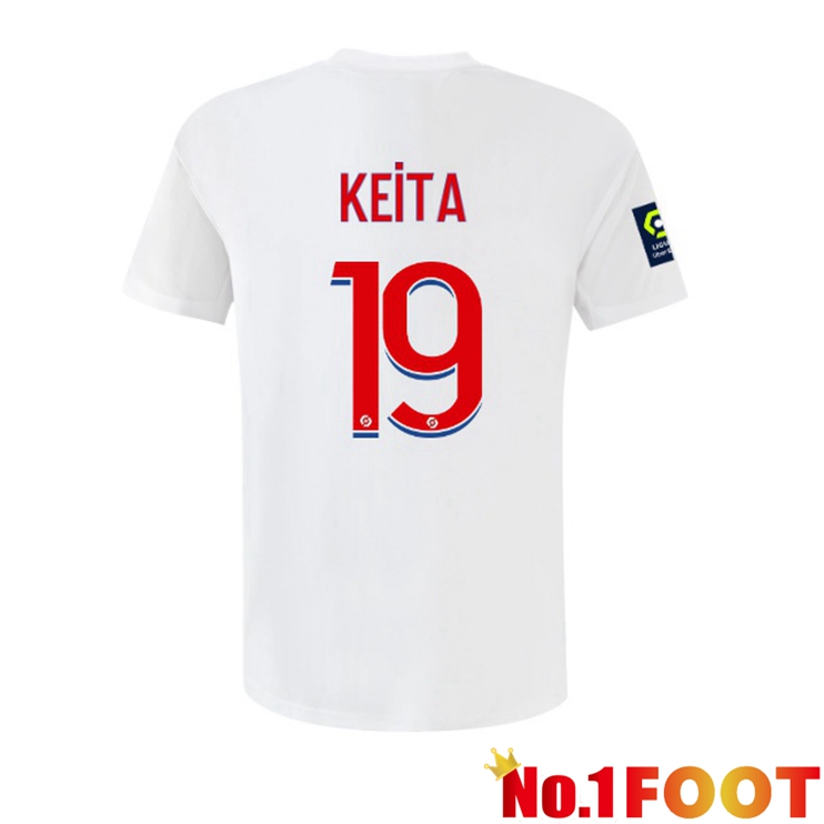 lyon (KEITA 19) Football Jerseys Home White 2022-2023