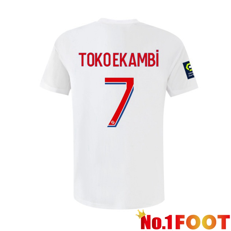 lyon (TOKO EKAMBI 7) Football Jerseys Home White 2022-2023