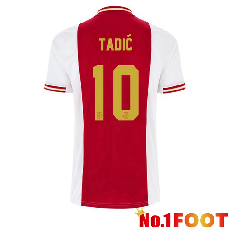 AFC Ajax (Tadić 10) Football Jerseys Home White Red 2022-2023