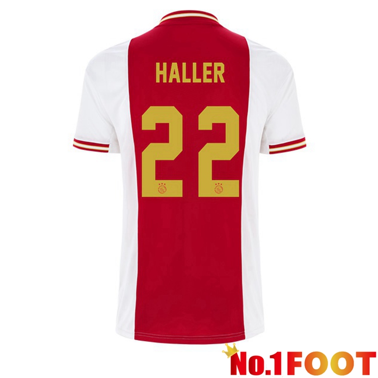 AFC Ajax (Haller 22) Football Jerseys Home White Red 2022-2023