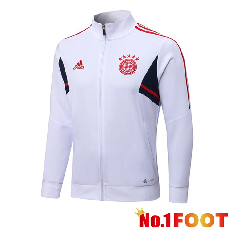 Bayern Munich Training Jacket White 2022-2023