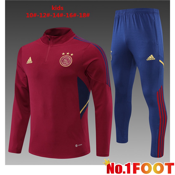 AFC Ajax Kids Training Tracksuit Red 2022-2023