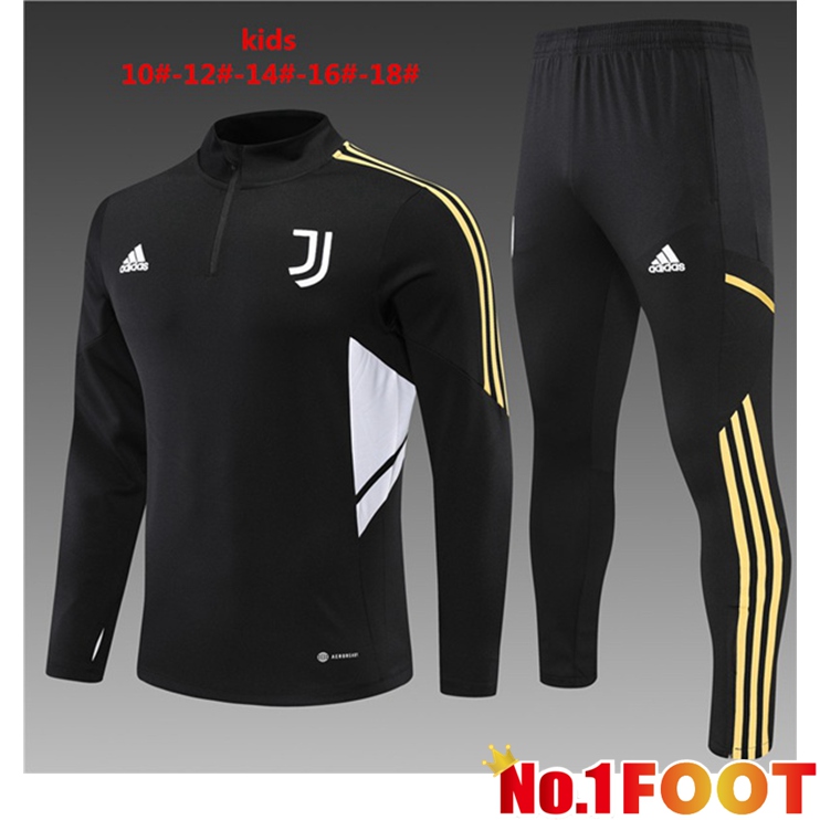 Juventus Kids Training Tracksuit Black 2022-2023