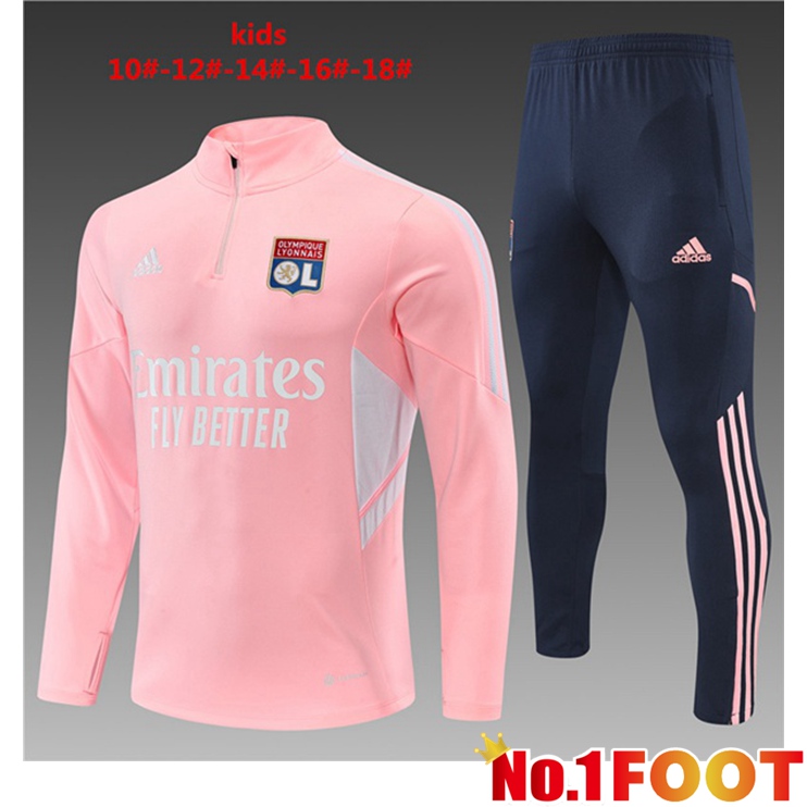 lyon Kids Training Tracksuit Rose 2022-2023