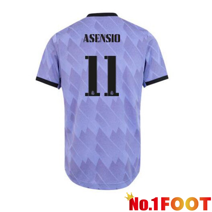 Real Madrid (Asensio 11) Football Jerseys Away Purple 2022-2023