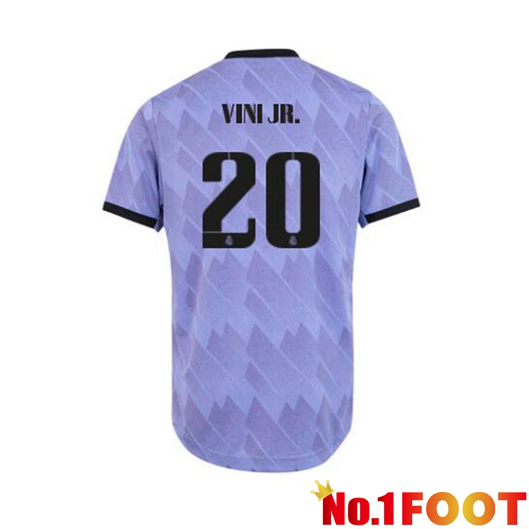 Real Madrid (Vini Jr. 20) Football Jerseys Away Purple 2022-2023