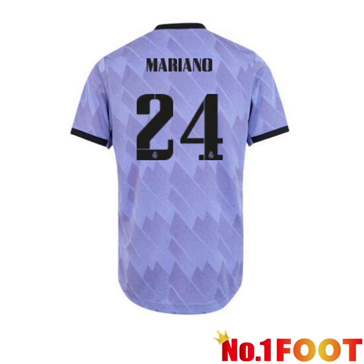 Real Madrid (Mariano 24) Football Jerseys Away Purple 2022-2023