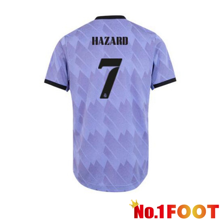 Real Madrid (Hazard 7) Football Jerseys Away Purple 2022-2023