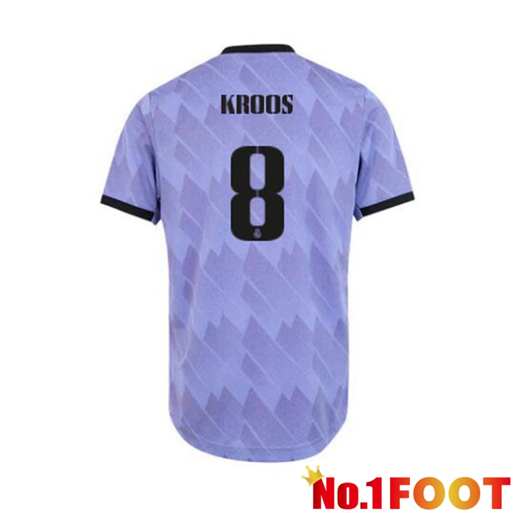 Real Madrid (Kroos 8) Football Jerseys Away Purple 2022-2023