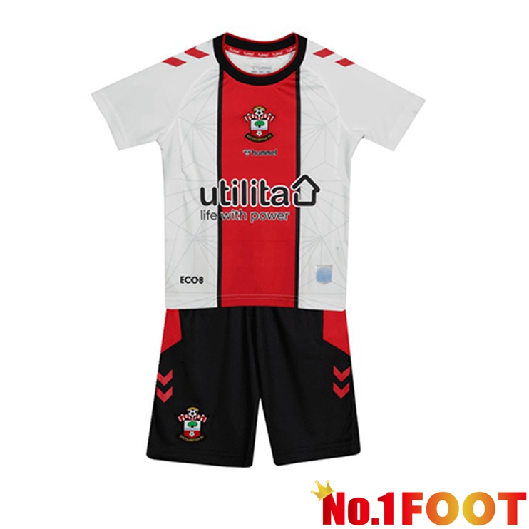 Southampton FC Kids Football Jerseys Home Red White 2022-2023