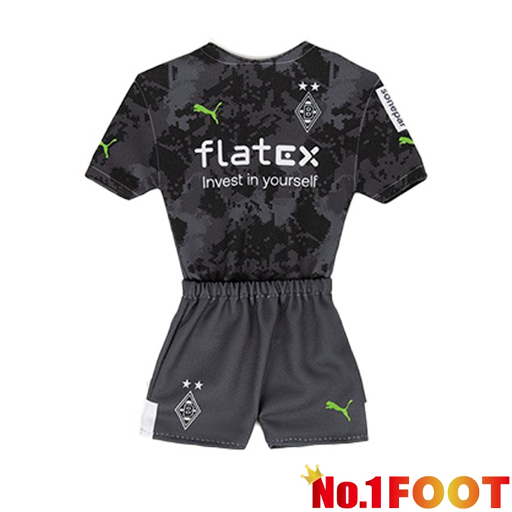 Monchengladbach Kids Football Jerseys Third Black 2022-2023