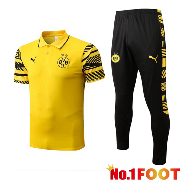 Dortmund BVB polo shirt + Pants Yellow 2022-2023