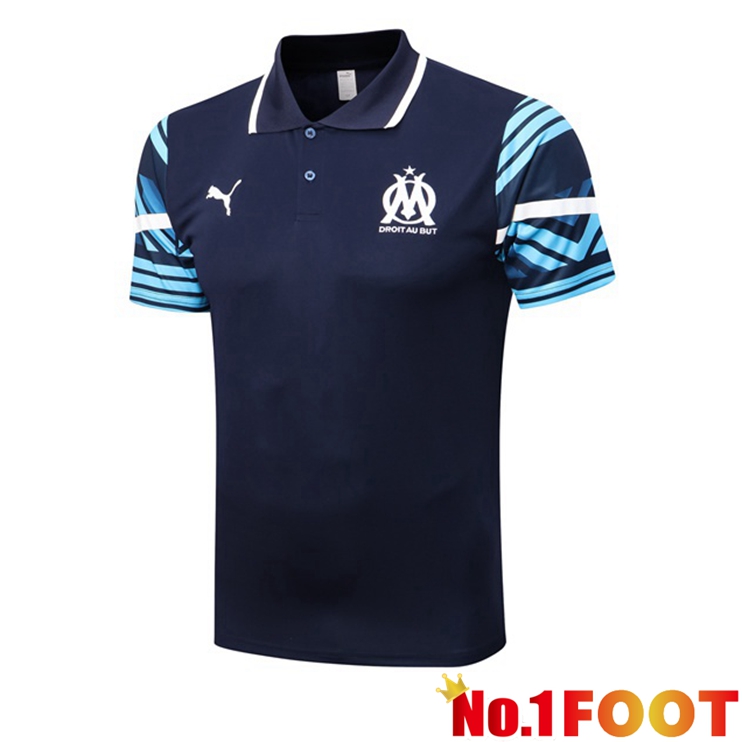 Olympique de Marseille polo shirt Blue Royal 2022-2023