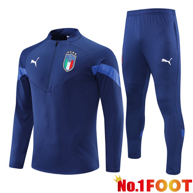 Italy Training Tracksuit Blue Royal 2022-2023