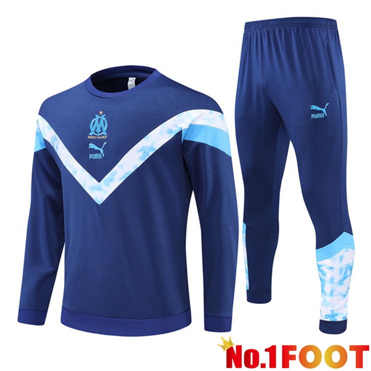 Olympique de Marseille Training Tracksuit Blue 2022-2023