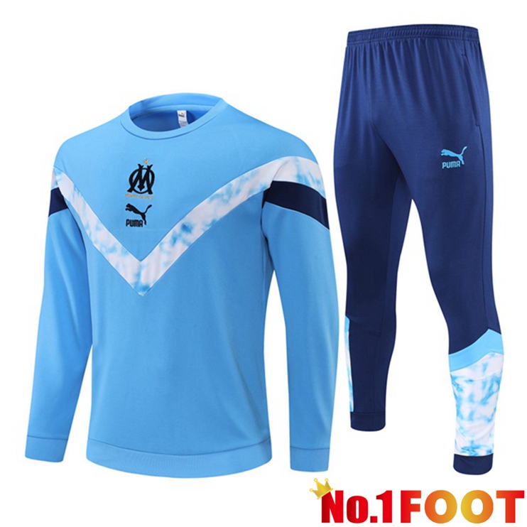 Olympique de Marseille Training Tracksuit Blue 2022-2023