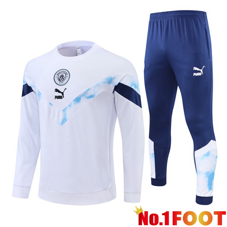 Manchester City Training Tracksuit White 2022-2023