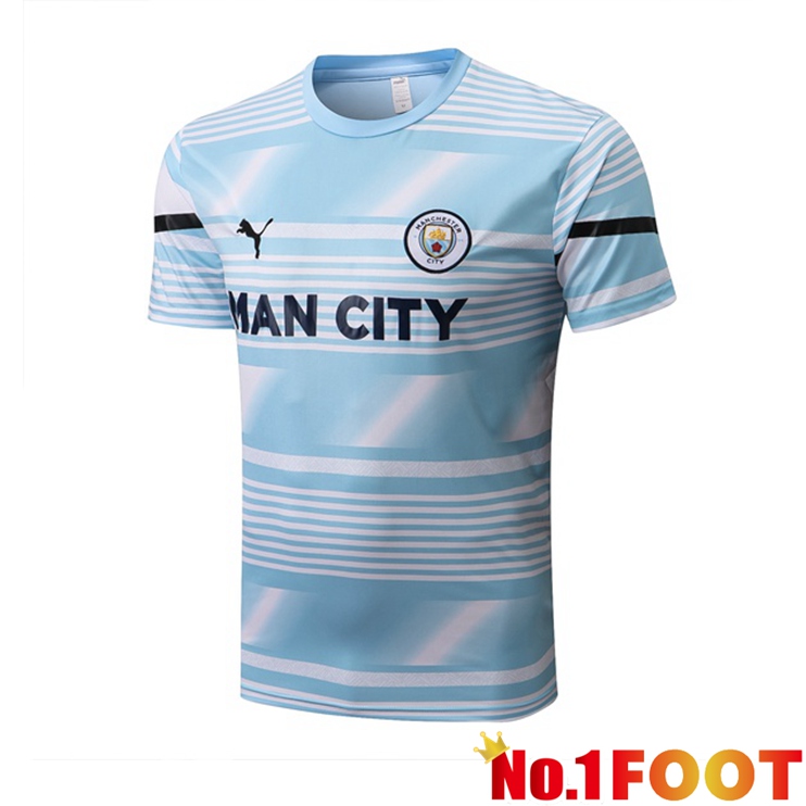 Manchester City Training T-Shirts Blue 2022-2023