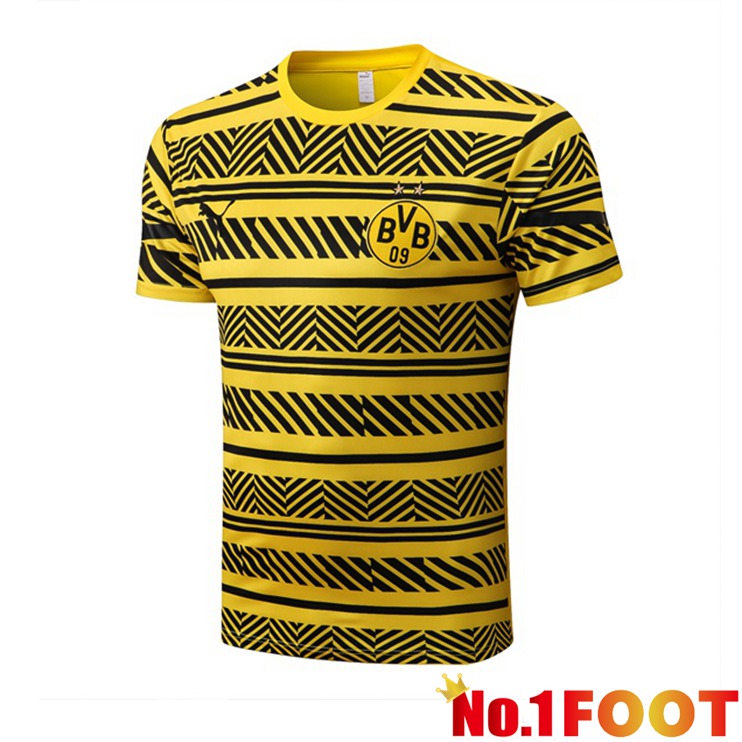 Dortmund BVB Training T-Shirts Yellow 2022-2023