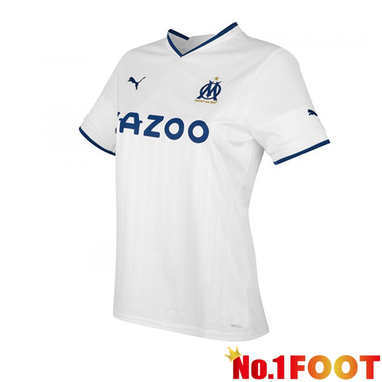 Olympique de Marseille Women Football Jerseys Home White 2022-2023