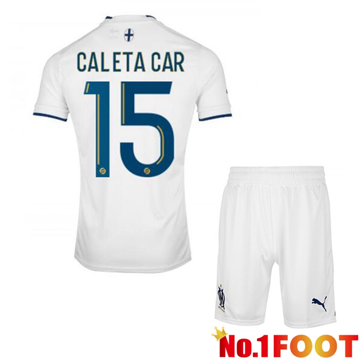 Olympique de Marseille (CALETA CAR 15) Kids Football Jerseys Home White 2022-2023