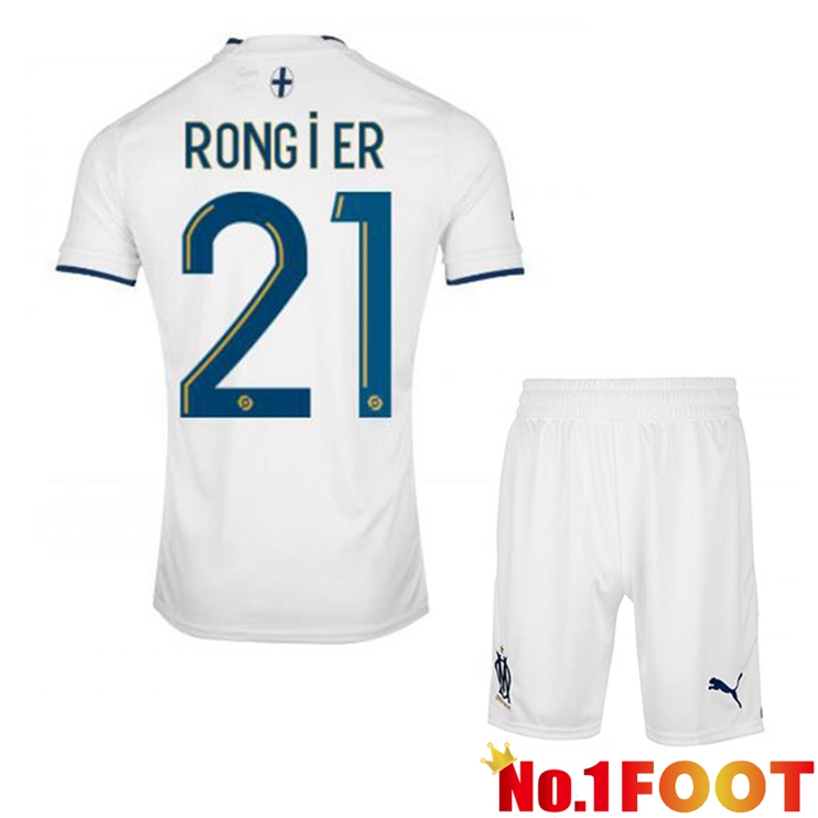 Olympique de Marseille (RONGIER 21) Kids Football Jerseys Home White 2022-2023