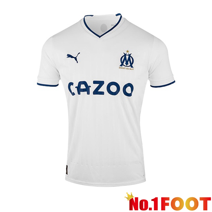 Olympique de Marseille Football Jerseys Home White 2022-2023