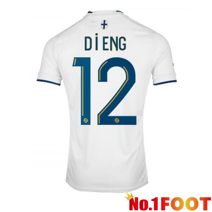 Olympique de Marseille (DIENG 12) Football Jerseys Home White 2022-2023