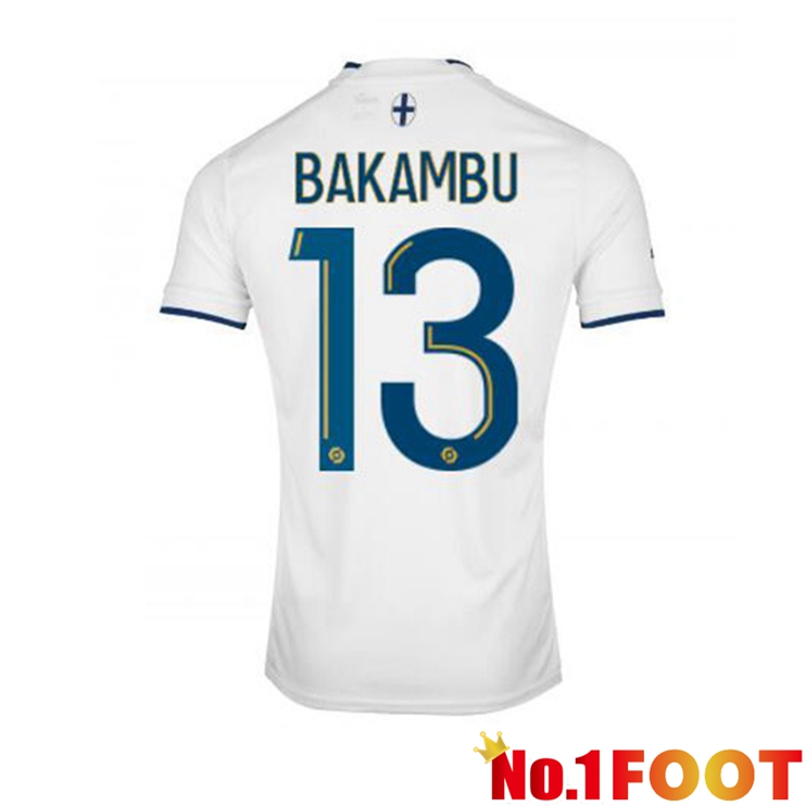 Olympique de Marseille (BAKAMBU 13) Football Jerseys Home White 2022-2023