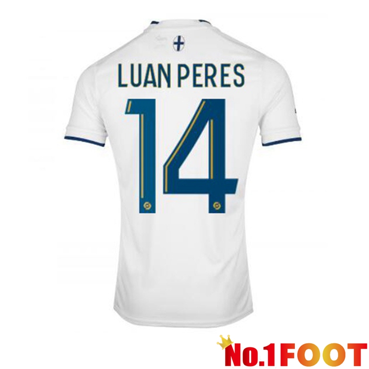 Olympique de Marseille (LUAN PERES 14) Football Jerseys Home White 2022-2023