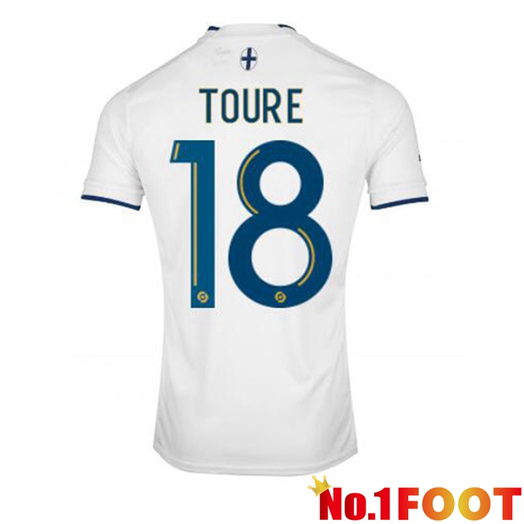 Olympique de Marseille (TOURE 18) Football Jerseys Home White 2022-2023