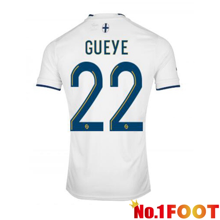 Olympique de Marseille (GUEYE 22) Football Jerseys Home White 2022-2023