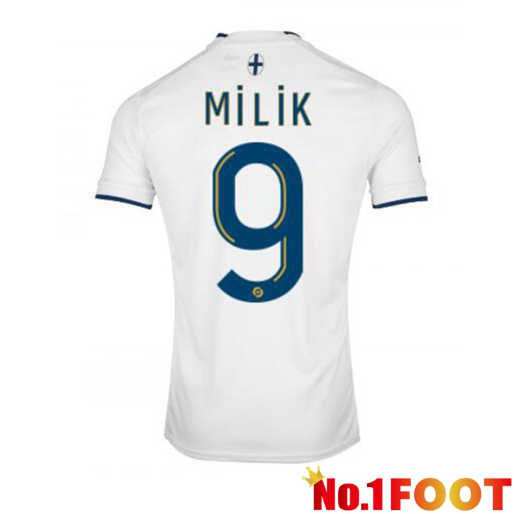 Olympique de Marseille (MILIK 9) Football Jerseys Home White 2022-2023