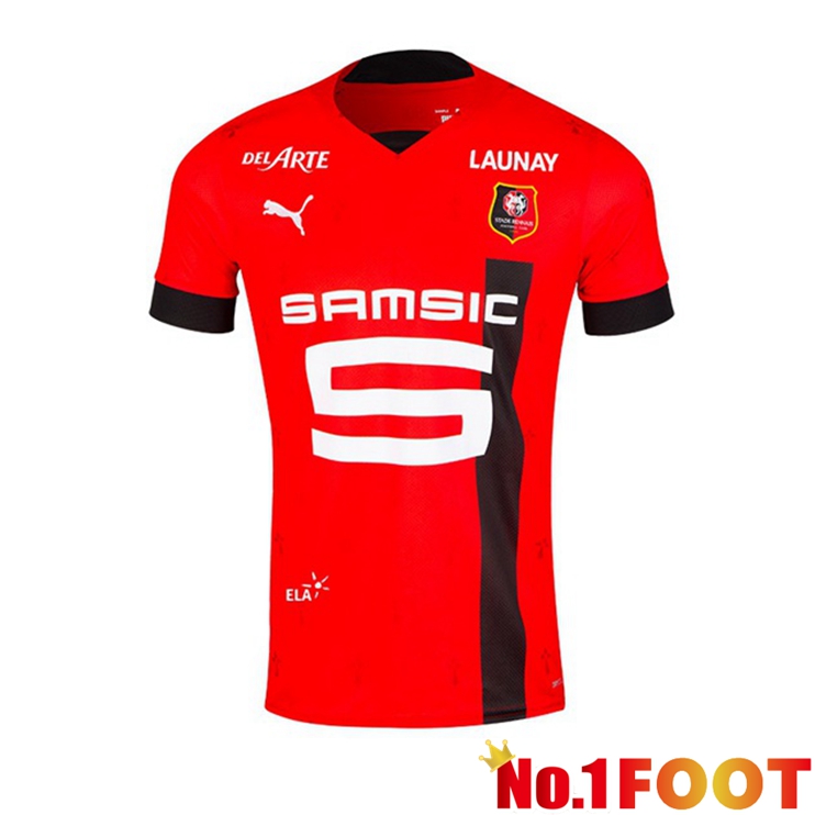 Stade Rennais Football Jerseys Home Red 2022-2023