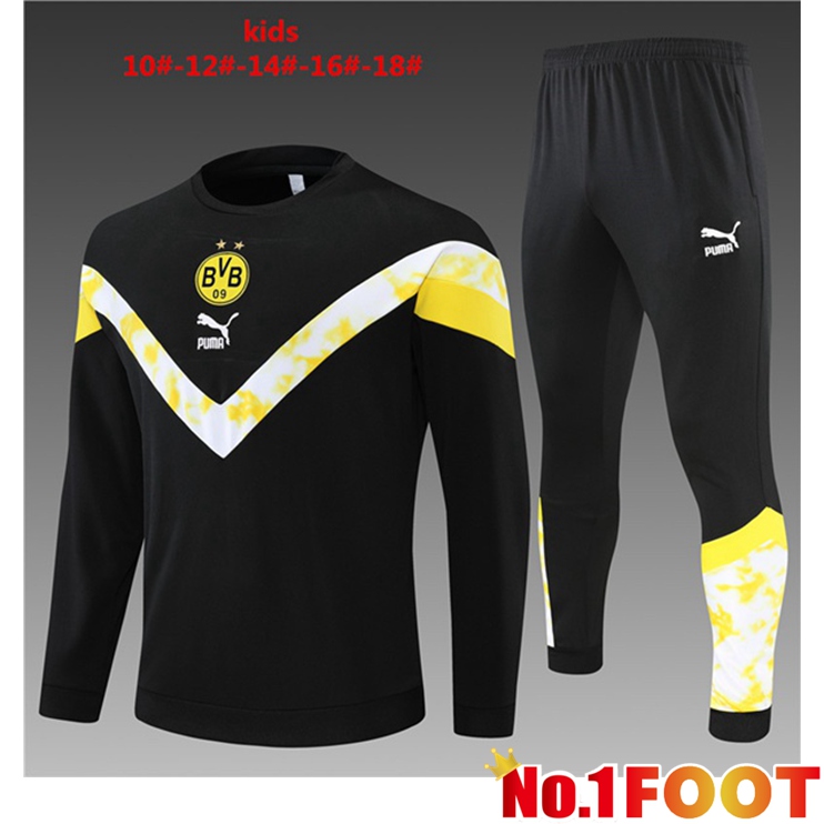 Dortmund BVB Kids Training Tracksuit Black 2022-2023