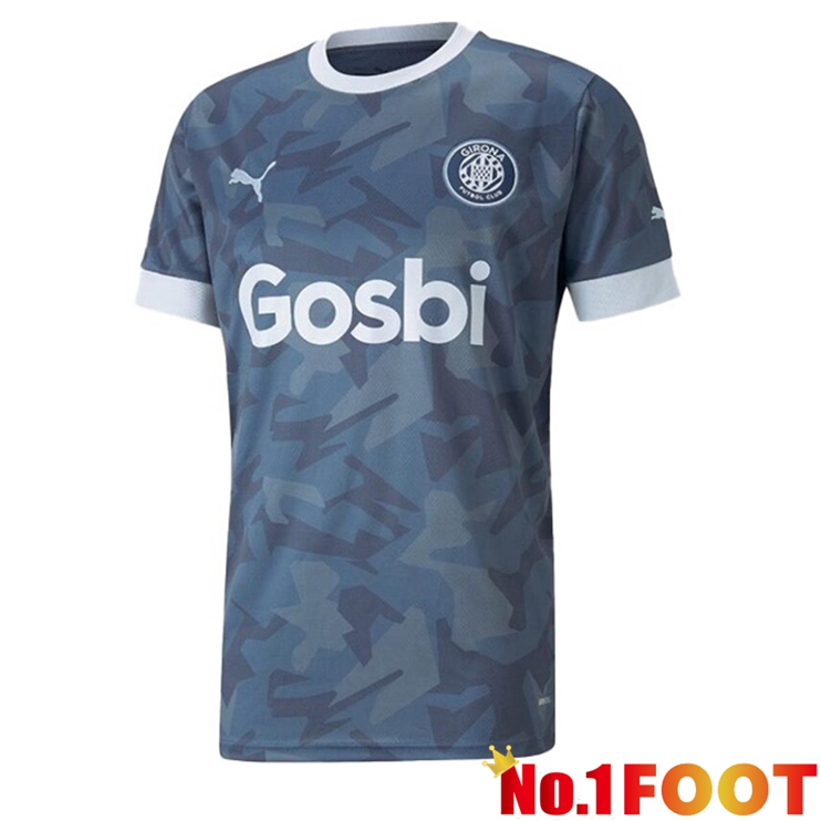 FC Girona Football Jerseys Third Blue Gray 2022-2023