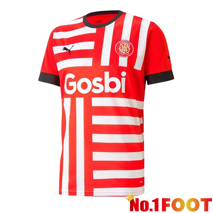 FC Girona Football Jerseys Home Red 2022-2023