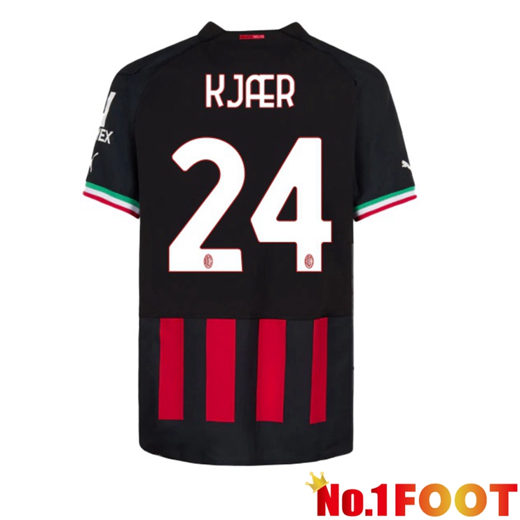 AC Milan (KJÆR 24) Football Jerseys Home Red 2022-2023