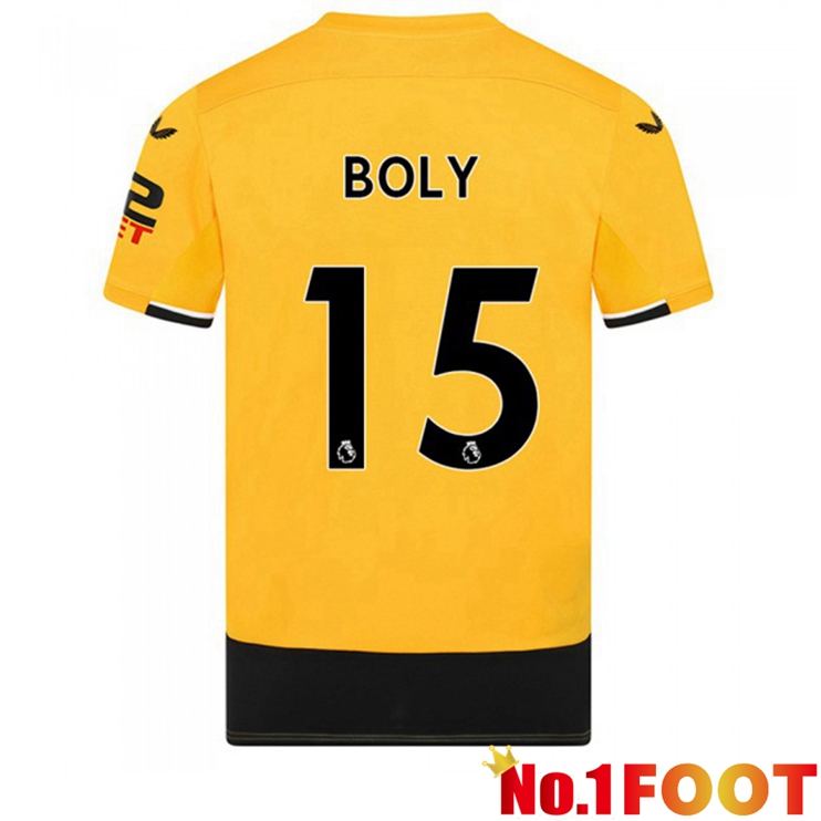 Wolves (BOLY 15) Football Jerseys Home Yellow 2022-2023