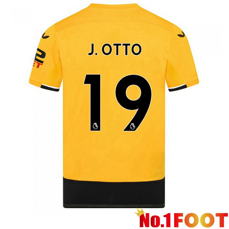 Wolves (J. OTTO 19) Football Jerseys Home Yellow 2022-2023