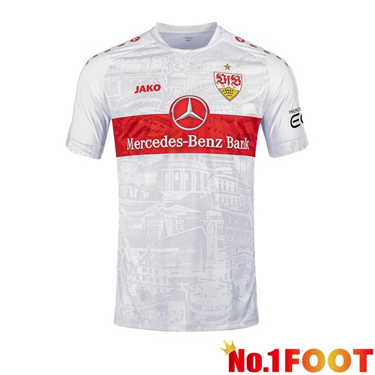 VfB Stuttgart Football Jerseys Home White 2022-2023