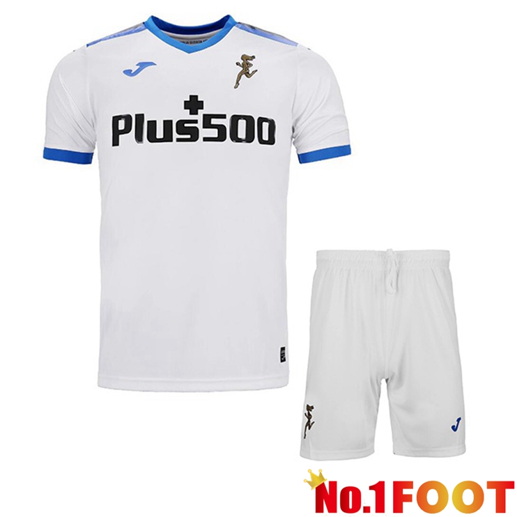 Atalanta Kids Football Jerseys Away White 2022-2023