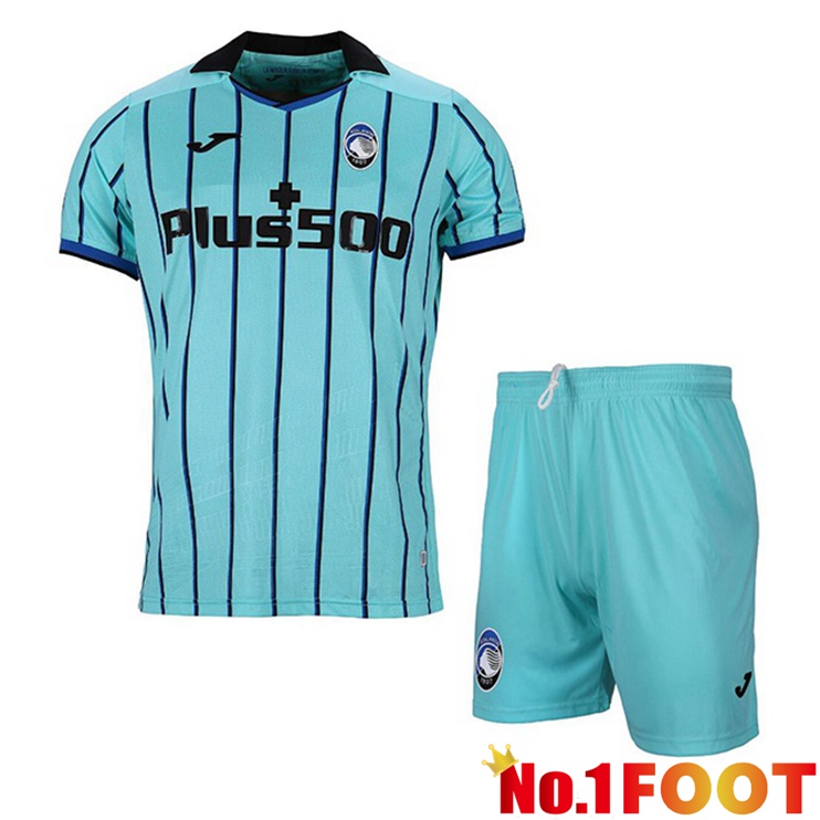 Atalanta Kids Football Jerseys Third Blue 2022-2023