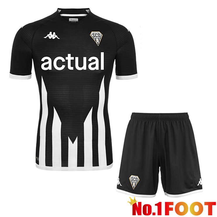 Angers SCO Kids Football Jerseys Home Black 2022-2023